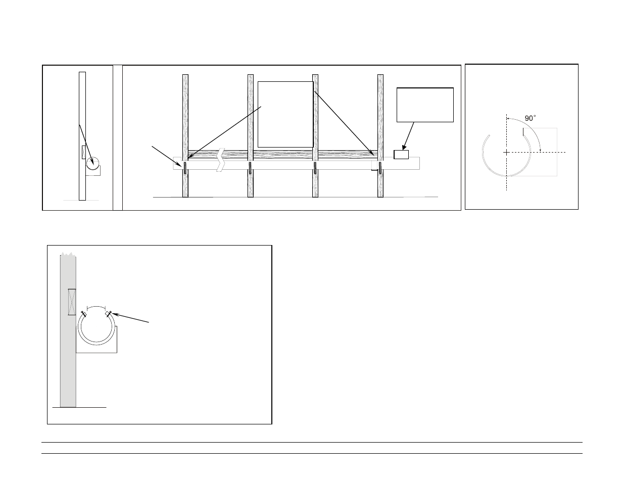 Cut pipe to allow for pads, Side view, Side view front view | Hired-Hand Mega-Cool rev 6-09 User Manual | Page 11 / 46