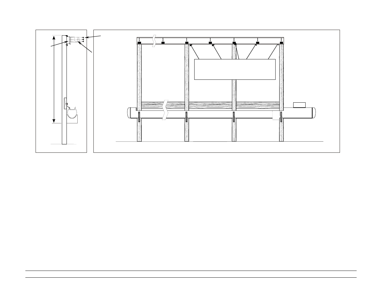 Install spray line support brackets, Front view, Side view | Hired-Hand Mega-Cool rev 6-09 User Manual | Page 16 / 46