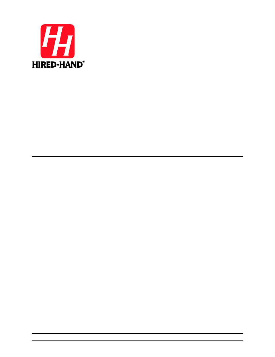 Hired-Hand System 2000 AUTO TEMP User Manual | 10 pages