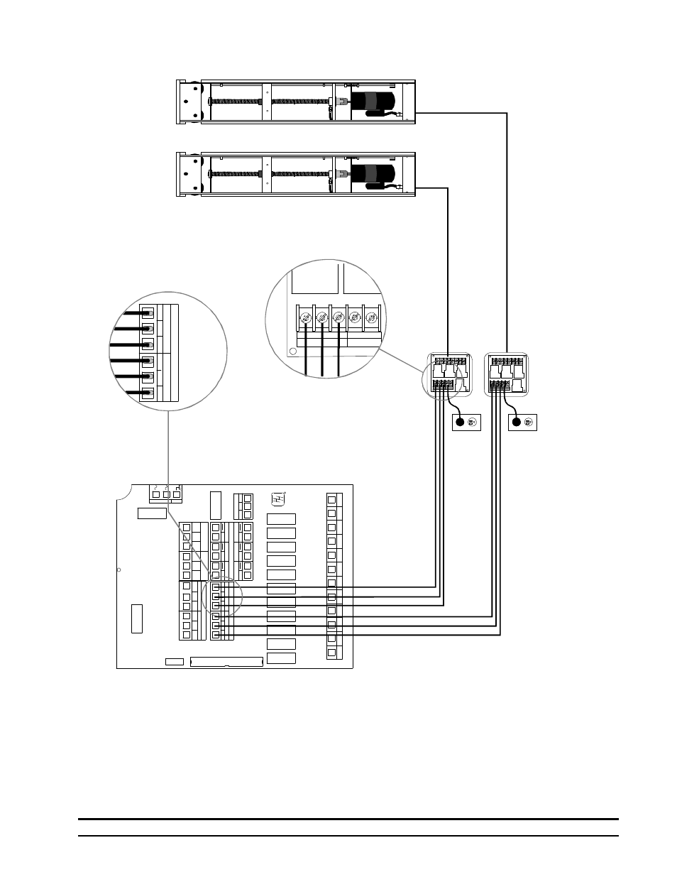 Bla ck, Shi el d, Unit 1 unit 2 nine conductor | Power unit control | Hired-Hand System 2001 Power Curtain Controller User Manual | Page 25 / 43