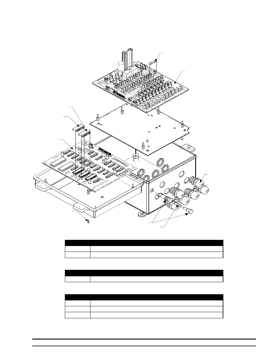 Exploded view diagram/parts list | Hired-Hand System 2001 Power Curtain Controller User Manual | Page 28 / 43