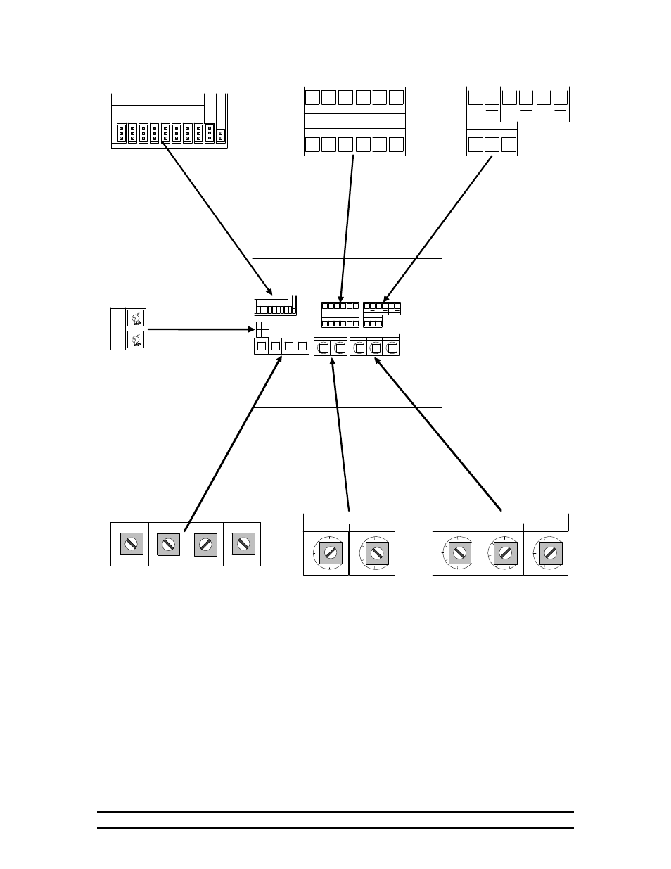 Outside sensor calibration, Black white red white black, Open | System-500 circuit board programming, Variable fan controls curtain controls calibration | Hired-Hand System 500 Power Curtain Controller User Manual | Page 17 / 31