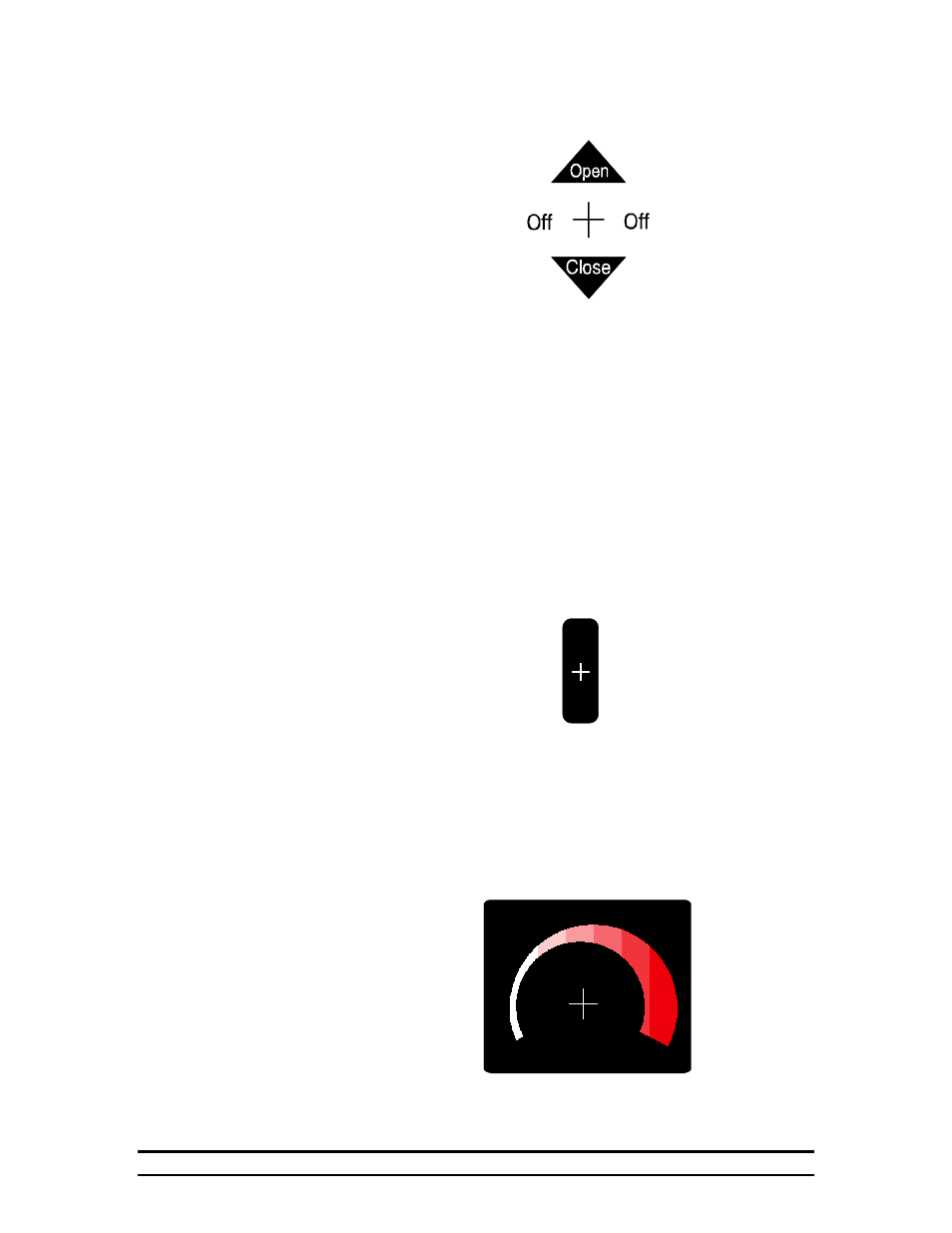 Open/ close/off, Alternate program switch, Target temperature | Hired-Hand System 500 Power Curtain Controller User Manual | Page 6 / 31