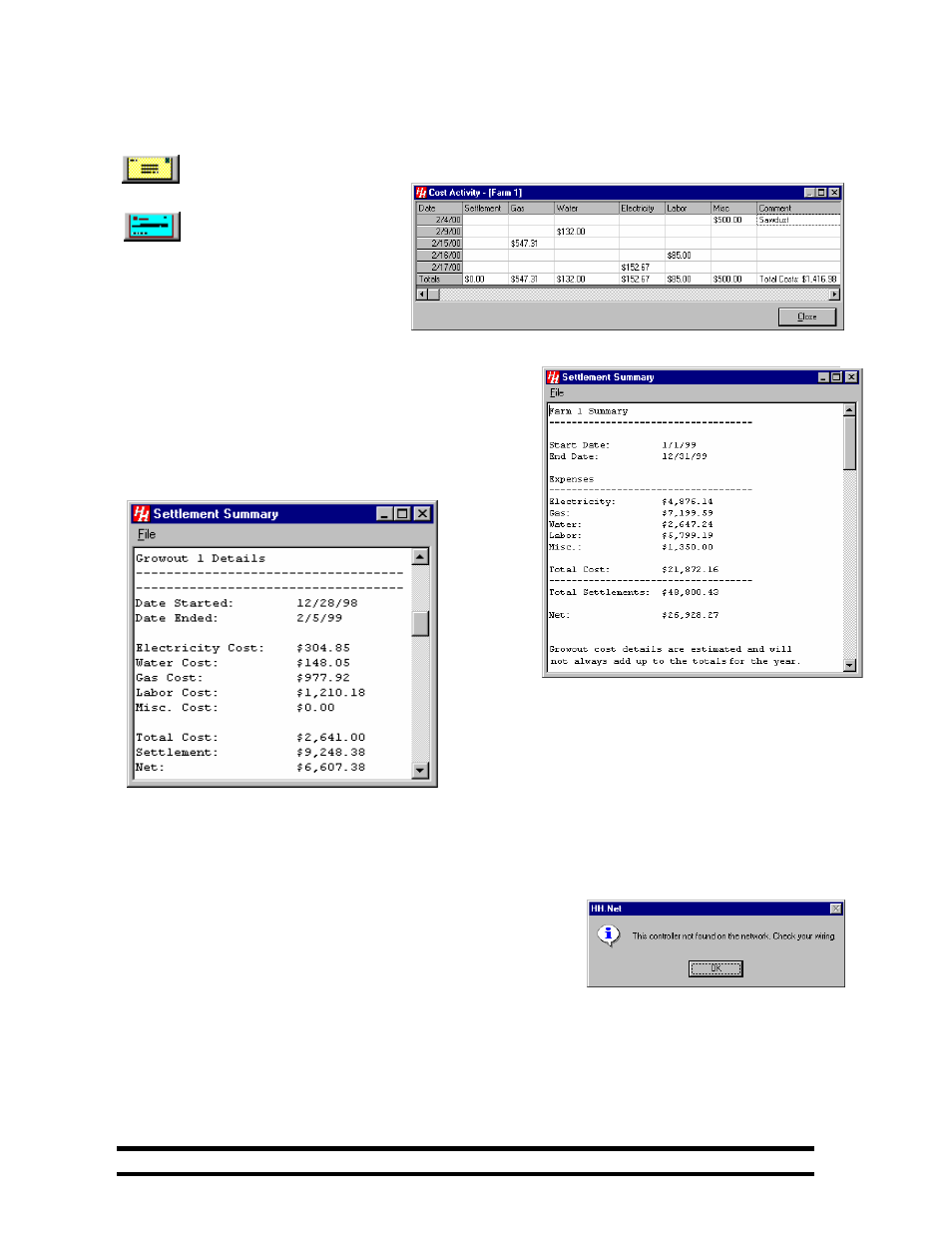 Properties and program windows | Hired-Hand HH Software: Farm Manager User Manual | Page 20 / 22