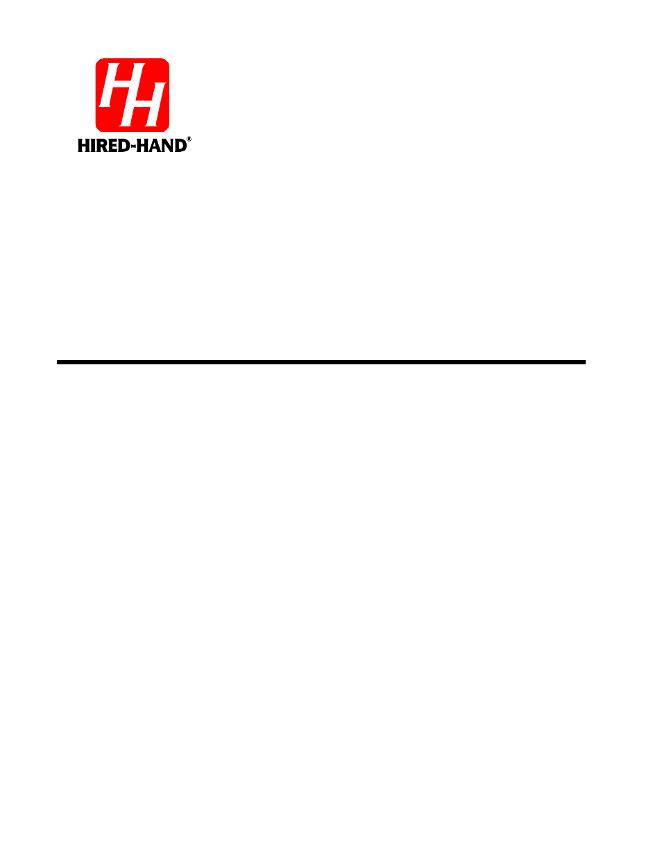 Hired-Hand Electro Mechanical Controls (Relay-Switches): PT Controller User Manual | 9 pages