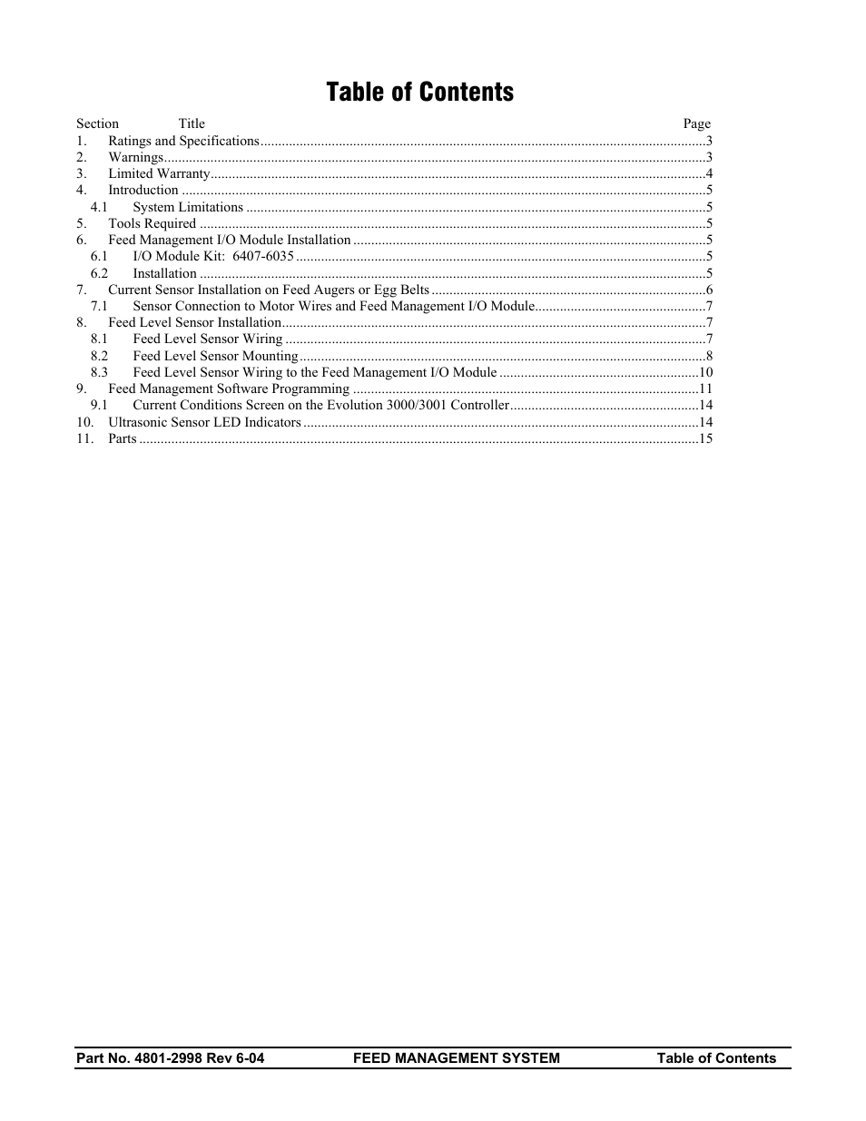 Hired-Hand Feed Management System User Manual | Page 2 / 15