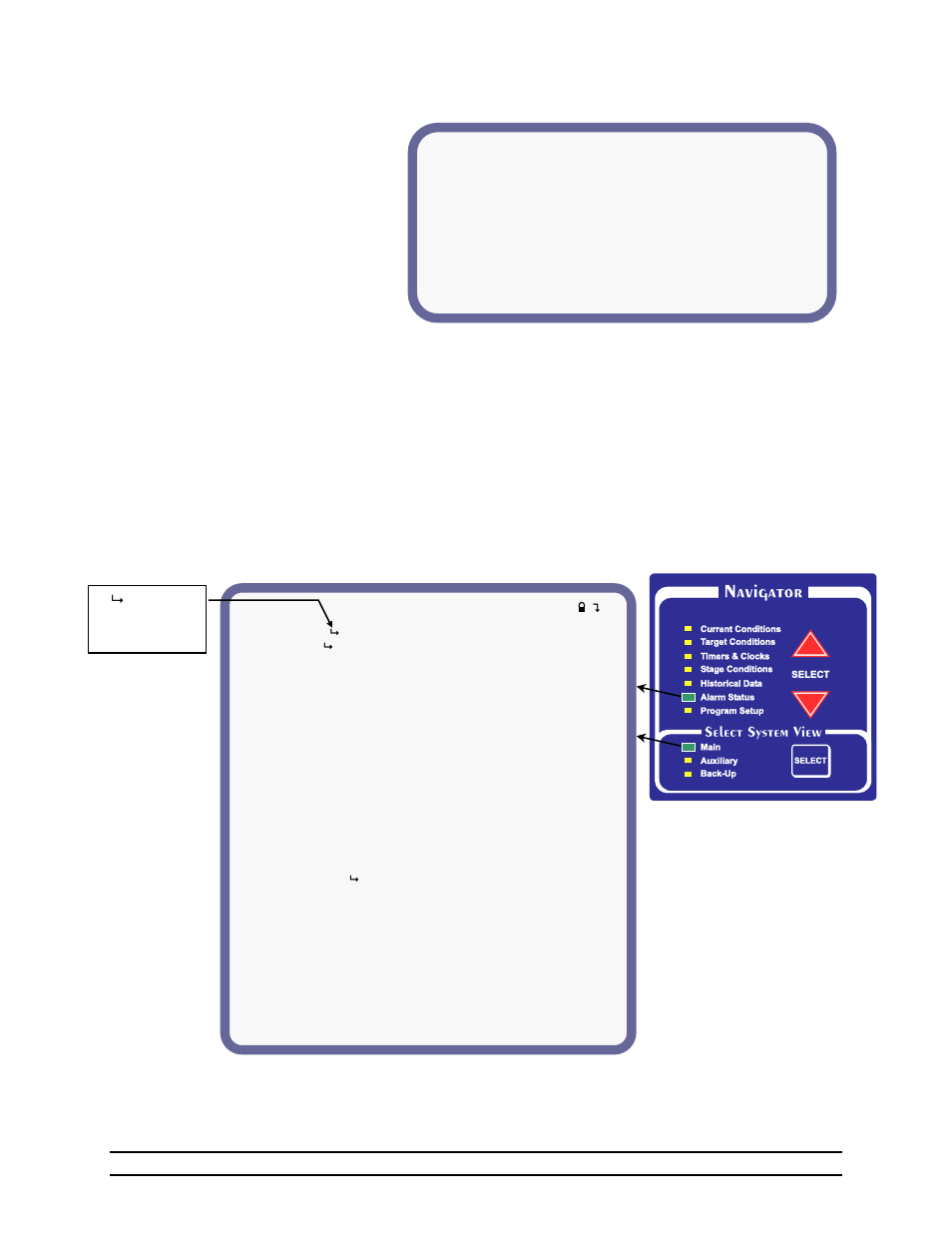 6 feed history, 6 alarm status – main system | Hired-Hand Evolution 4000 Control System User Manual | Page 25 / 86