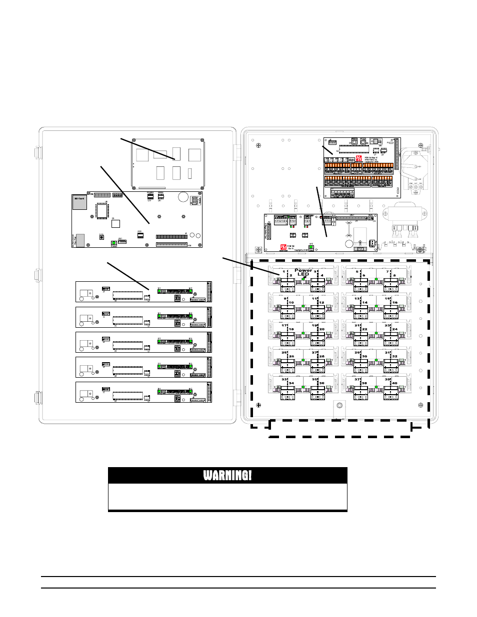 Warning, Wiring diagrams | Hired-Hand Evolution 4000 Control System User Manual | Page 54 / 86