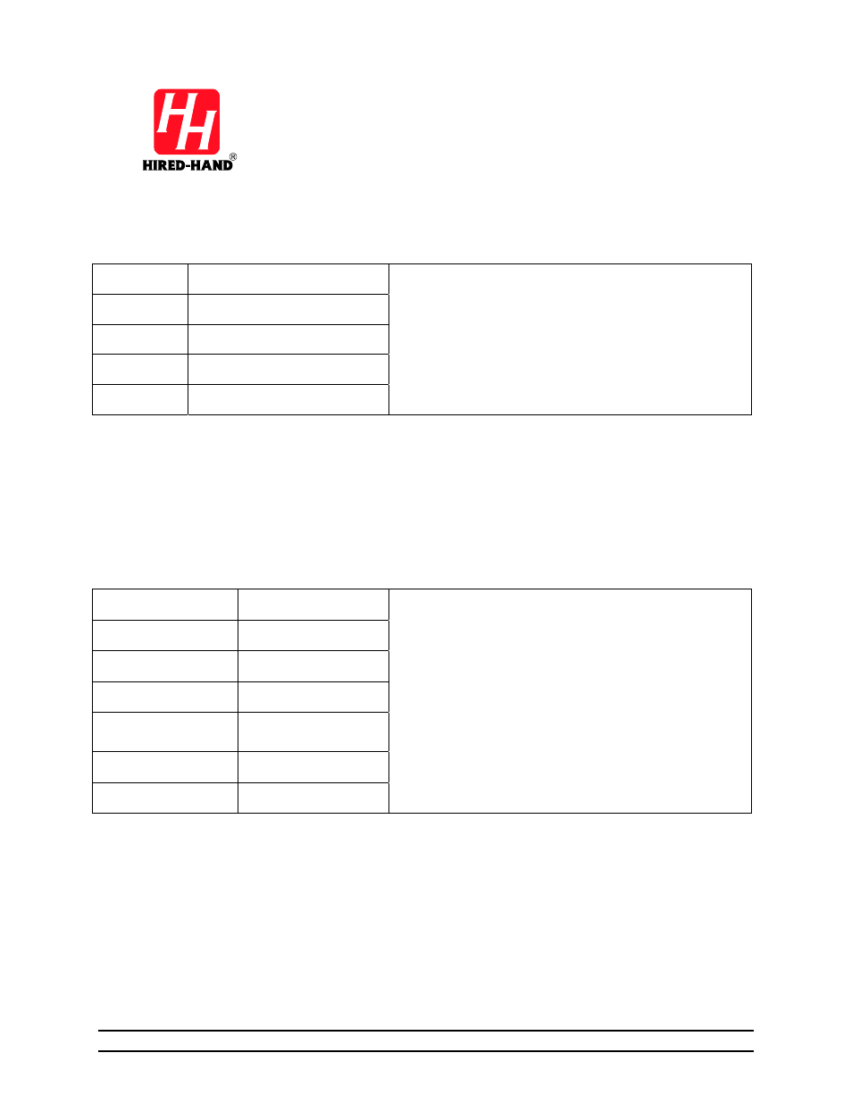Back-up specifications, Alarm specifications | Hired-Hand Evolution 4000 Control System User Manual | Page 84 / 86