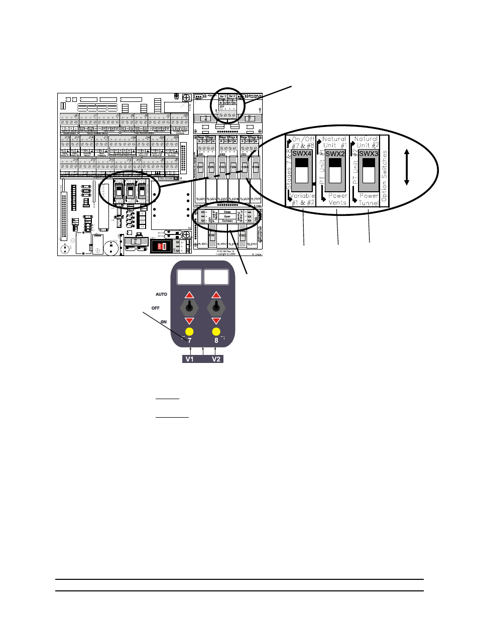 Pcb 186, Up down | Hired-Hand Evolution Series 1200 User Manual | Page 42 / 64
