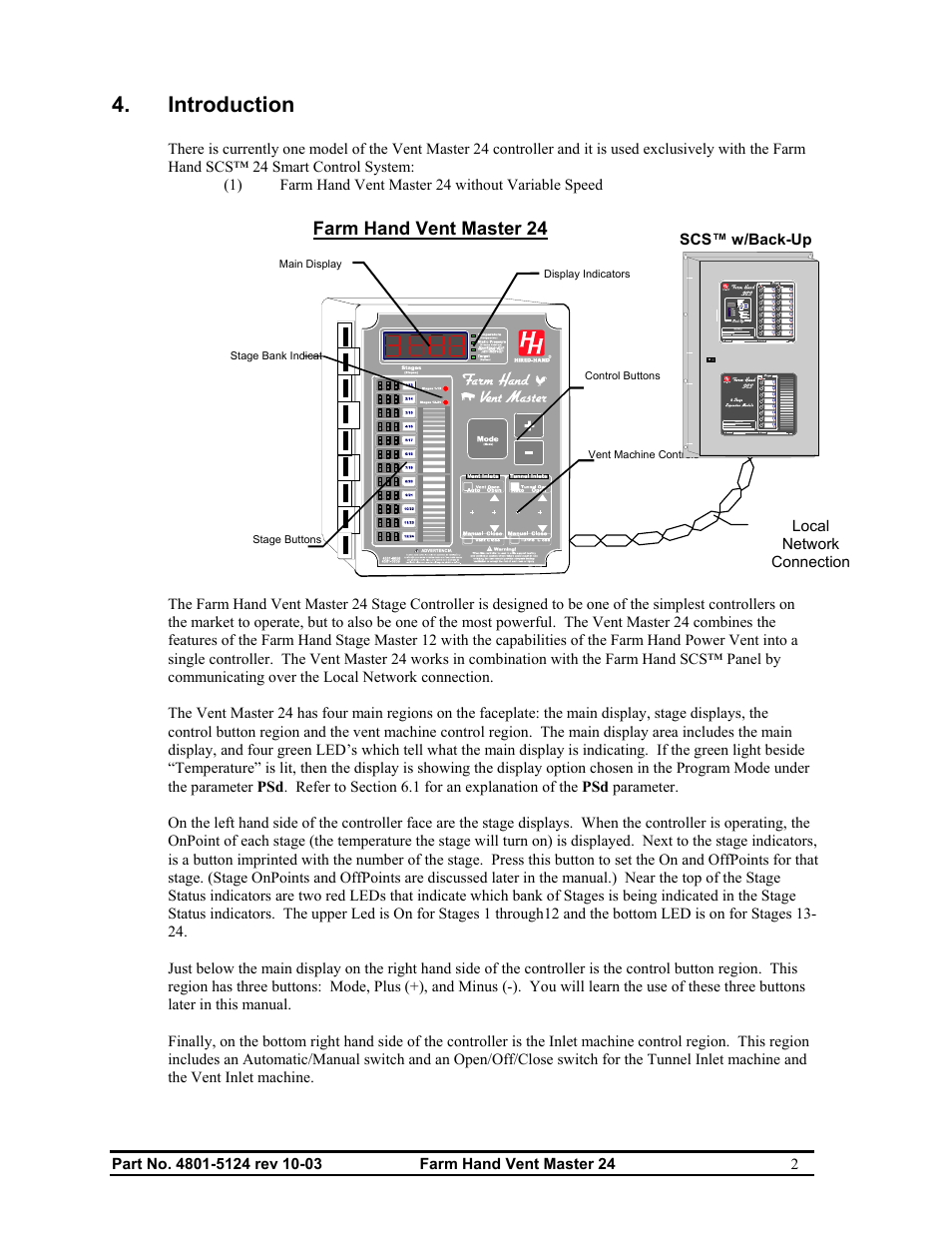 Introduction, Farm hand vent master 24 | Hired-Hand Farm Hand Series: Vent Master 24 User Manual | Page 4 / 40