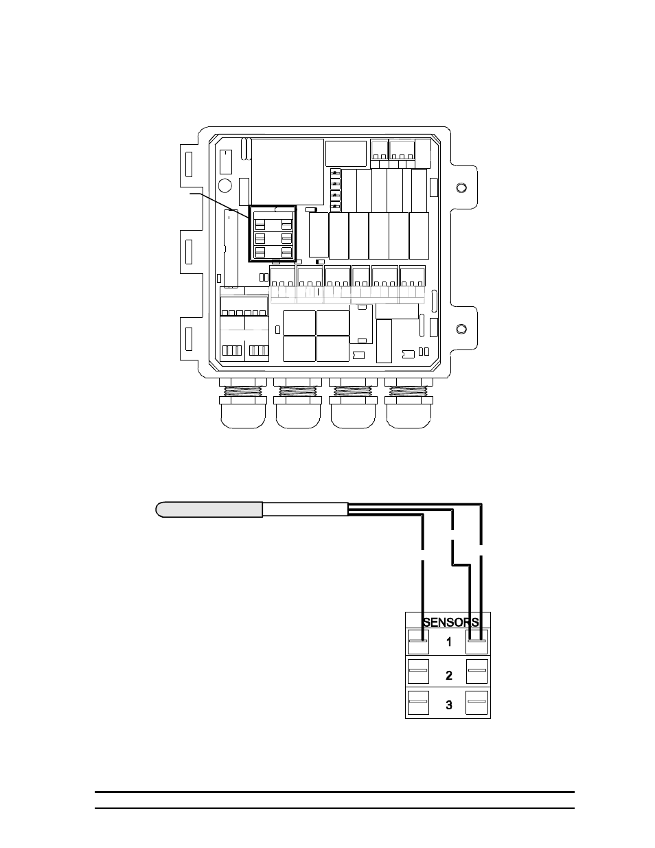 Inset a, 4 sensor wiring, 4 stage controller | Black white shield | Hired-Hand Farm Hand Series: 4 Stage Controller User Manual | Page 19 / 30