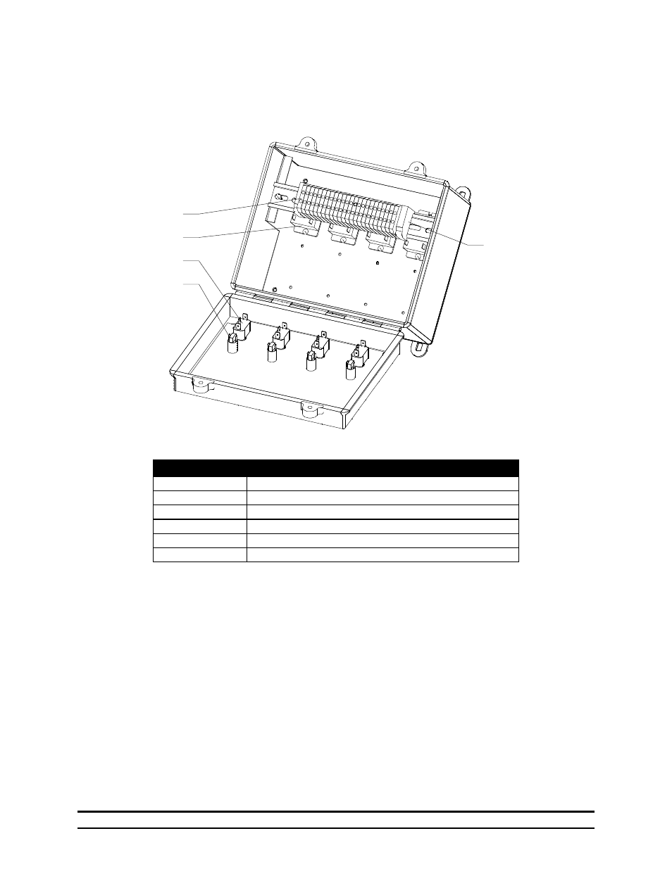 Exploded view diagram/parts list | Hired-Hand Farm Hand Series: Relay Panels 2, 4, 8, or 12 Stage User Manual | Page 9 / 9