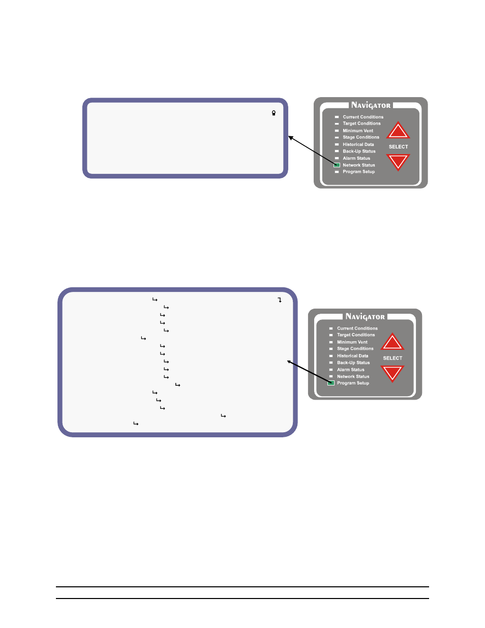 8 network status, 9 program set-up | Hired-Hand Evolution Series 3000/3001 User Manual | Page 24 / 70