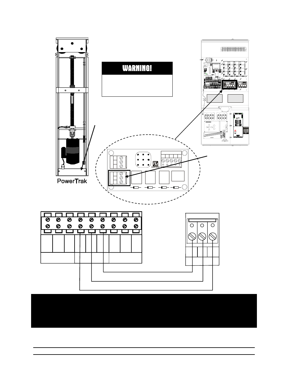 Warning, Powertrak, 10 connecting the powertrak to the evolution | Inset a unit #2 vents, Inset b, Pcb – 167 power ventilation, Inset a | Hired-Hand Evolution Series 3000/3001 User Manual | Page 51 / 70