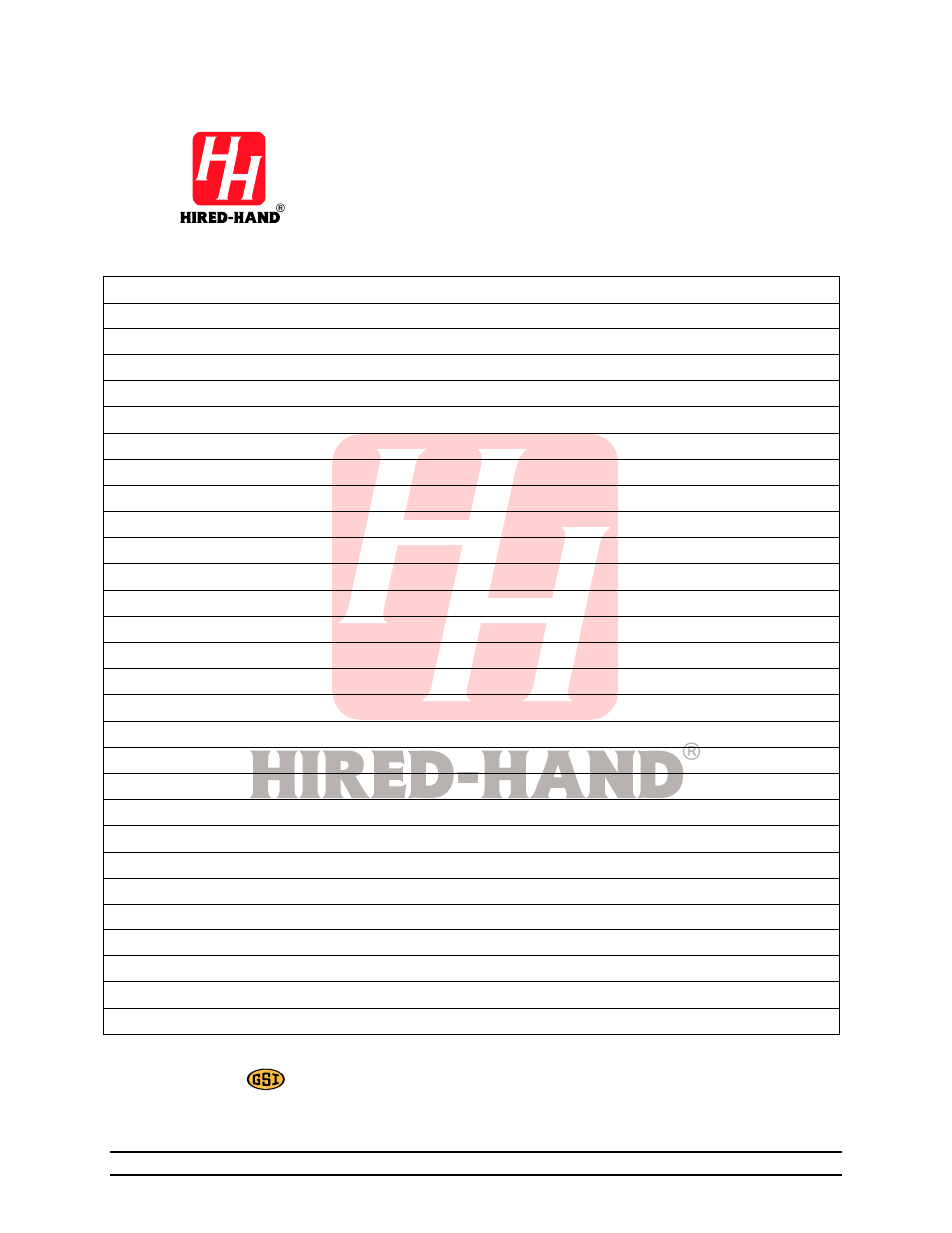 Hired-Hand Evolution Series 3000/3001 User Manual | Page 70 / 70