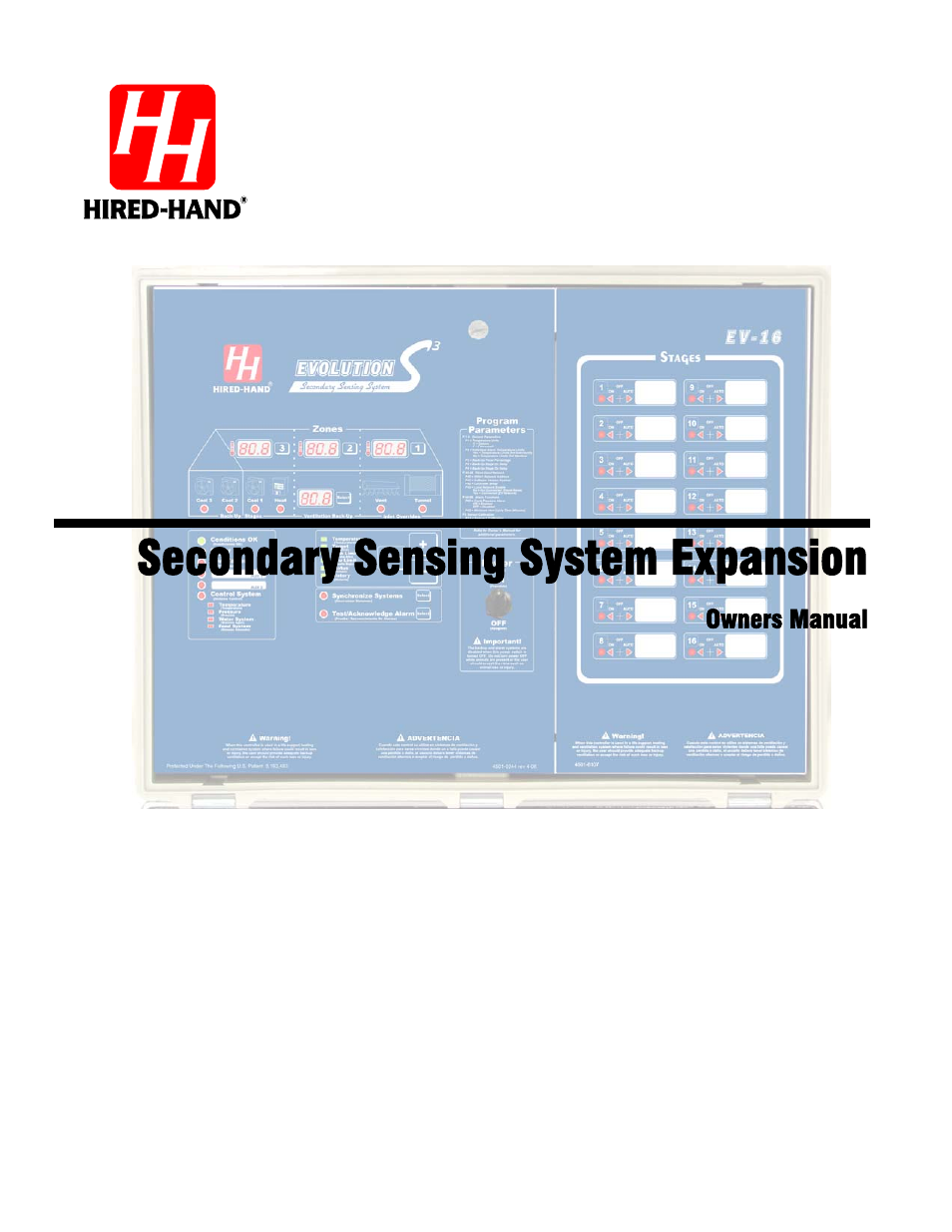 Hired-Hand Emergency Back-Up and Alarms: Secondary Sensing System Expansion User Manual | 46 pages