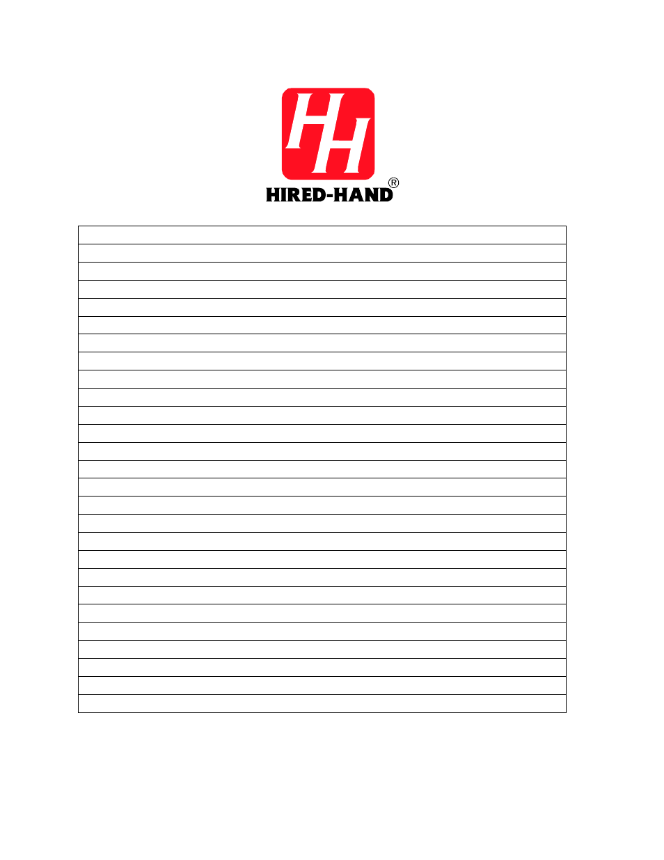 Hired-Hand Evolution Series 3000/3001: Add-On Ventilation Kits User Manual | Page 12 / 12
