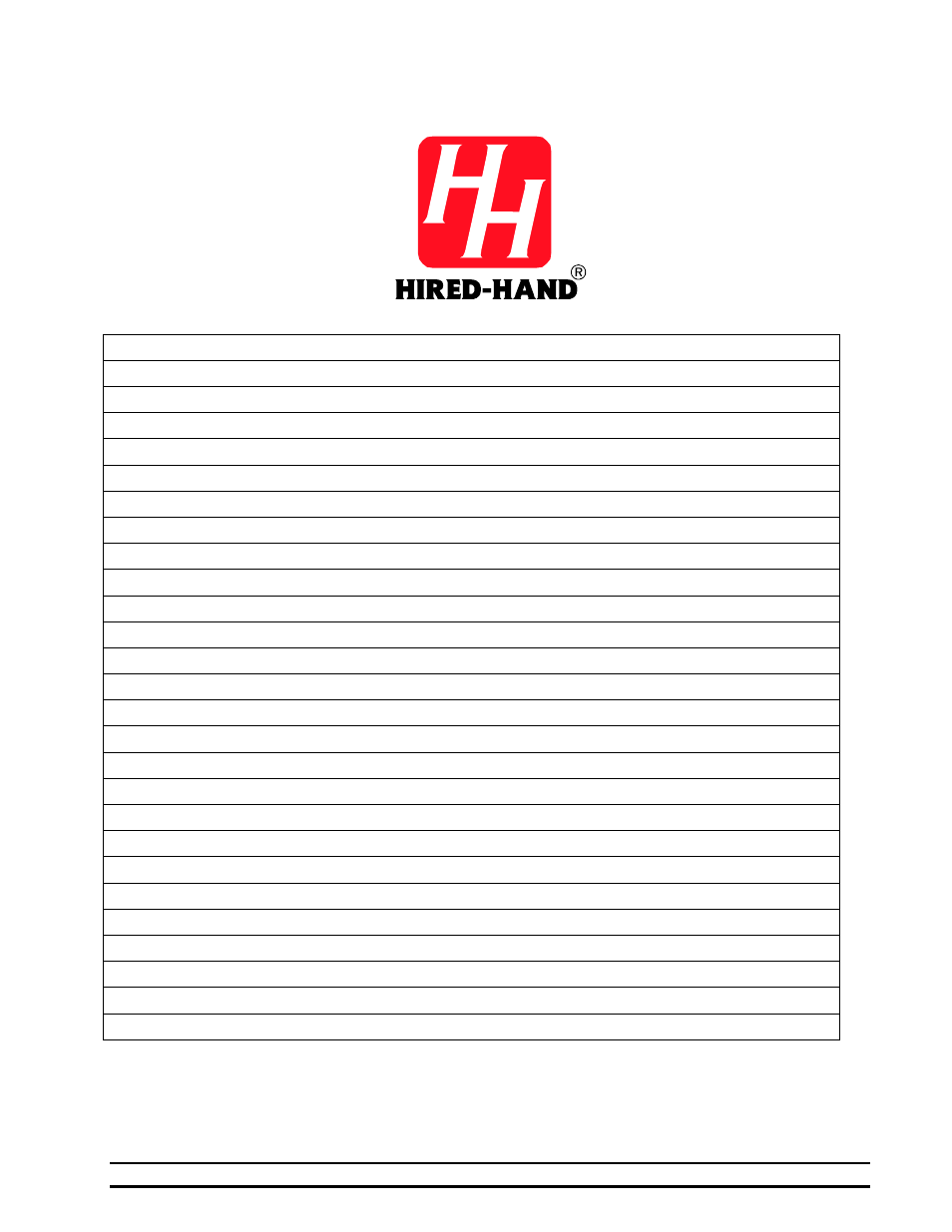 Hired-Hand Evolution Series 3000/3001: Feed Manager User Manual | Page 22 / 22