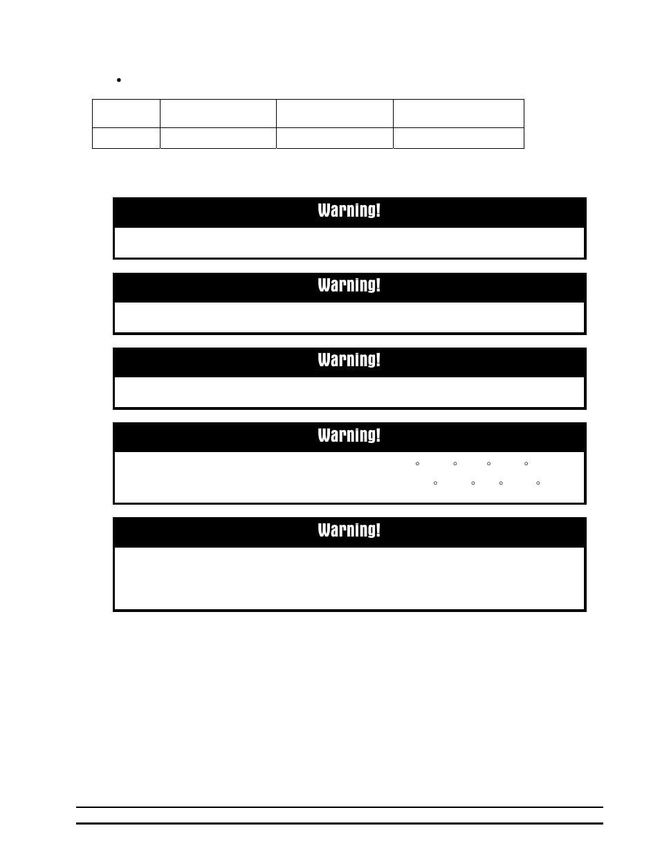 Warning | Hired-Hand Evolution Series 3000/3001: Feed Manager User Manual | Page 3 / 22