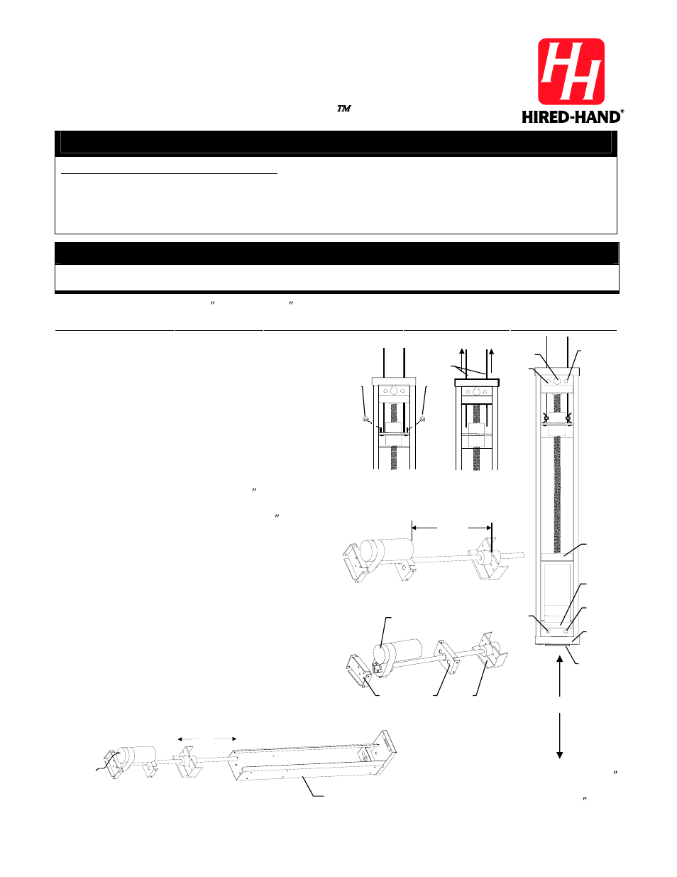 Hired-Hand PowerTrak: MOTOR & DRIVE ASSEMBLY User Manual | 2 pages