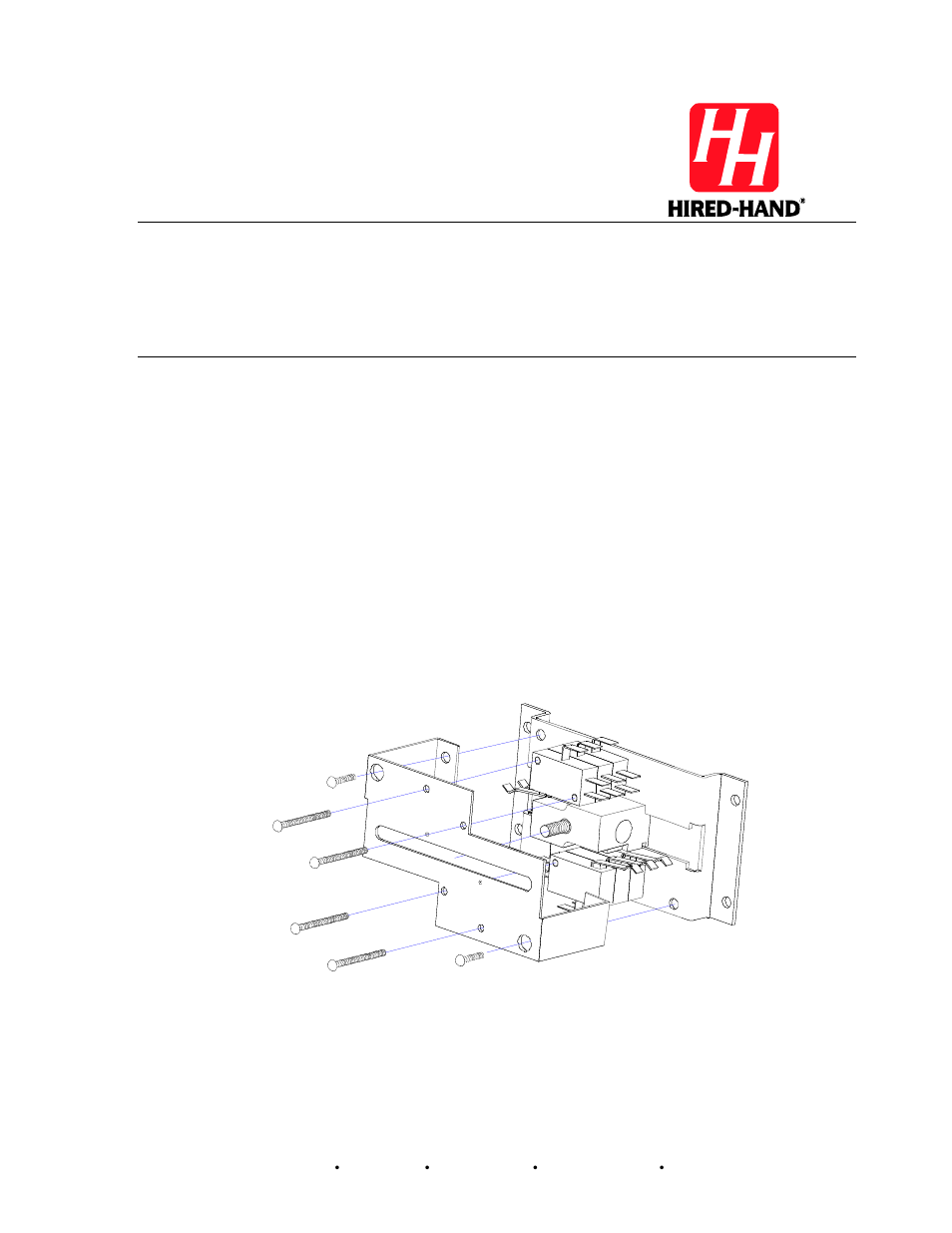 Hired-Hand PowerTrak: Limit Switch Retaining Bracket User Manual | 2 pages