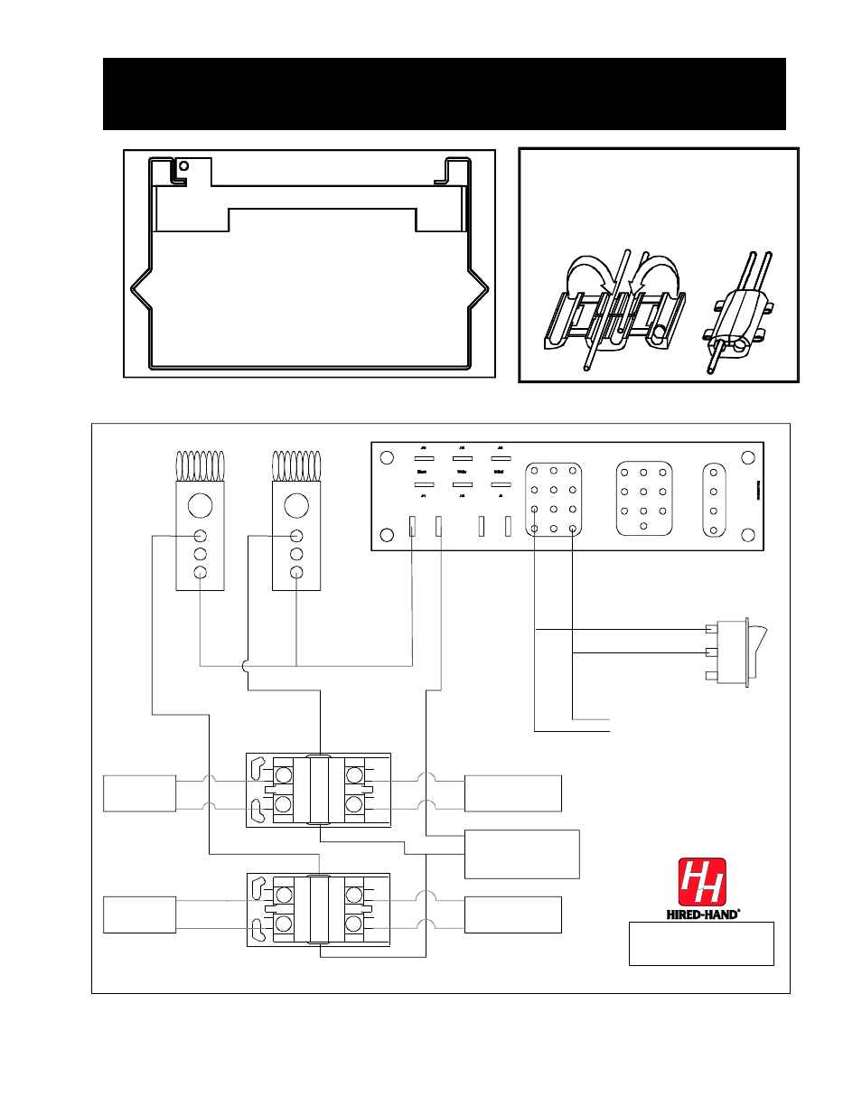 Powertrak, Auxiliary switch installation (continued), For 4, 5, or 6 foot powertrak machines only | Hired-Hand PowerTrak: AUXILIARY SWITCH INSTALLATION User Manual | Page 2 / 3