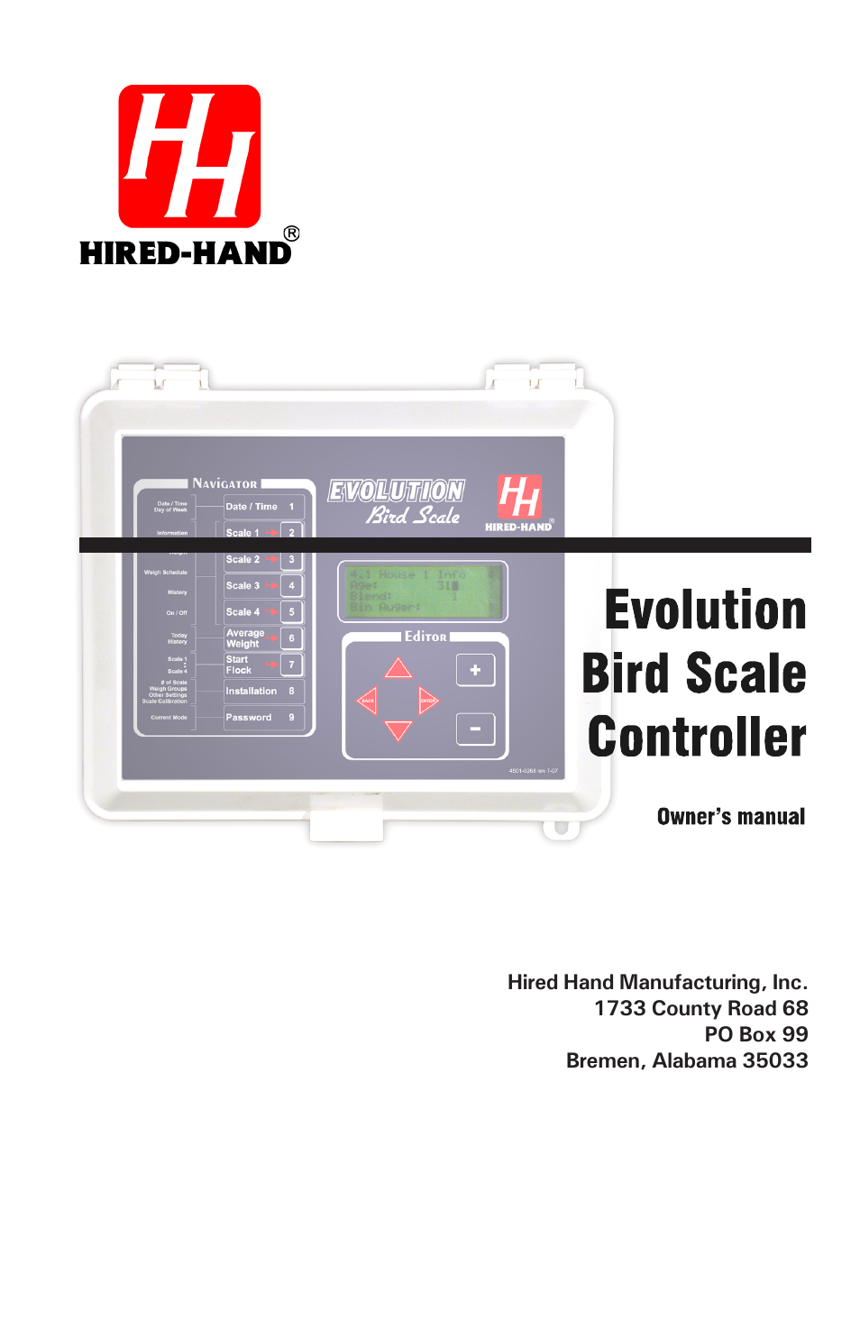 Hired-Hand Evolution Series Bird Scale Manual User Manual | 47 pages