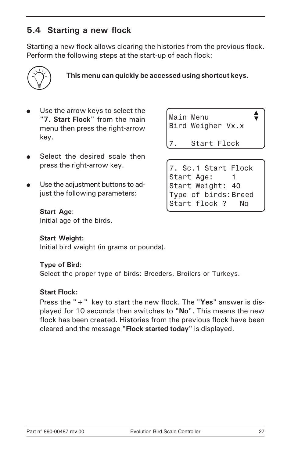 4 starting a new flock | Hired-Hand Evolution Series Bird Scale Manual User Manual | Page 27 / 47