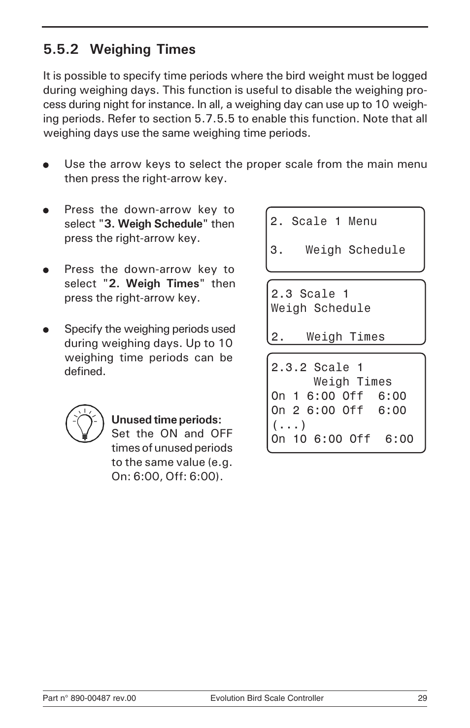 2 weighing times | Hired-Hand Evolution Series Bird Scale Manual User Manual | Page 29 / 47