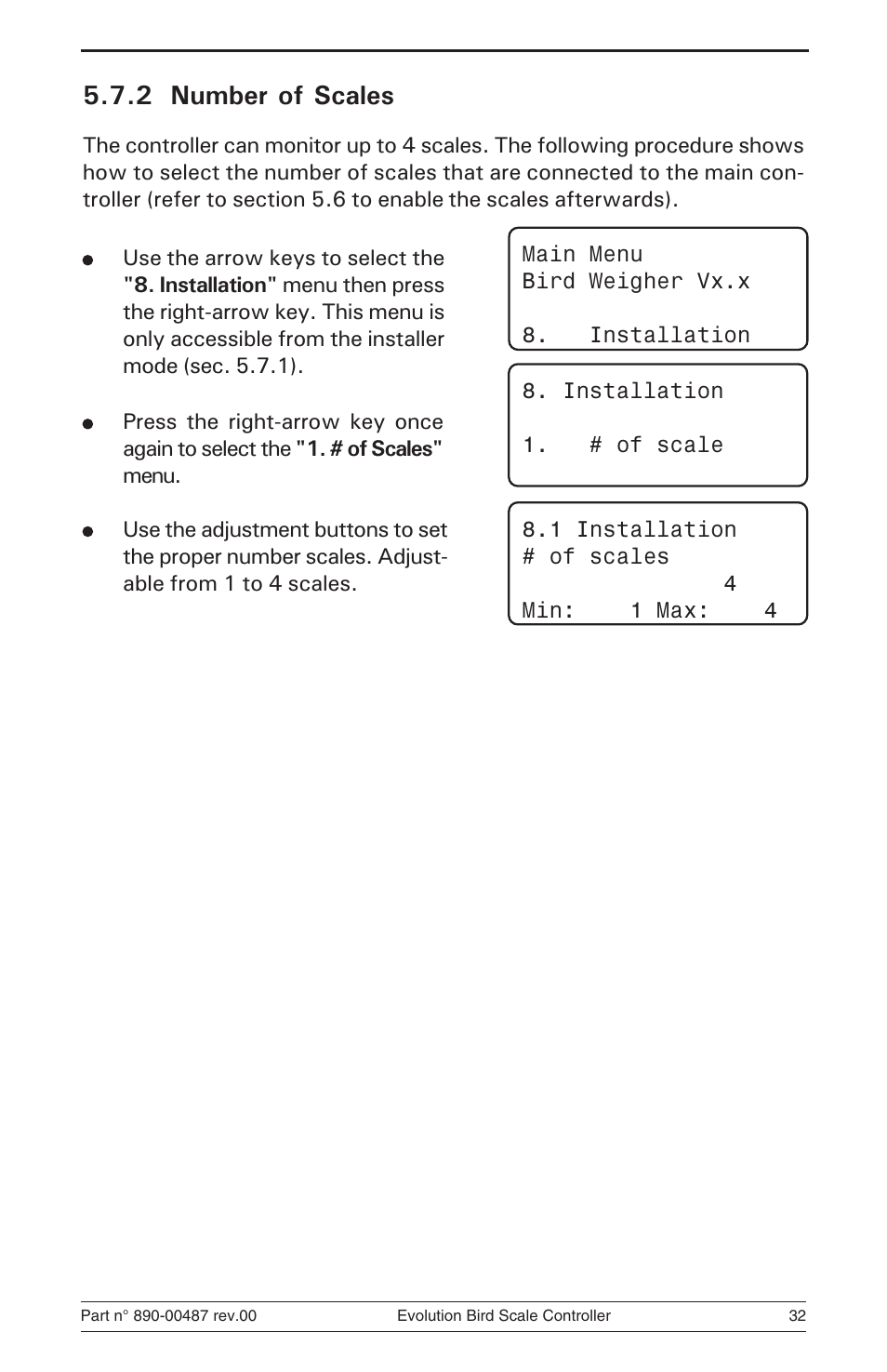2 number of scales | Hired-Hand Evolution Series Bird Scale Manual User Manual | Page 32 / 47