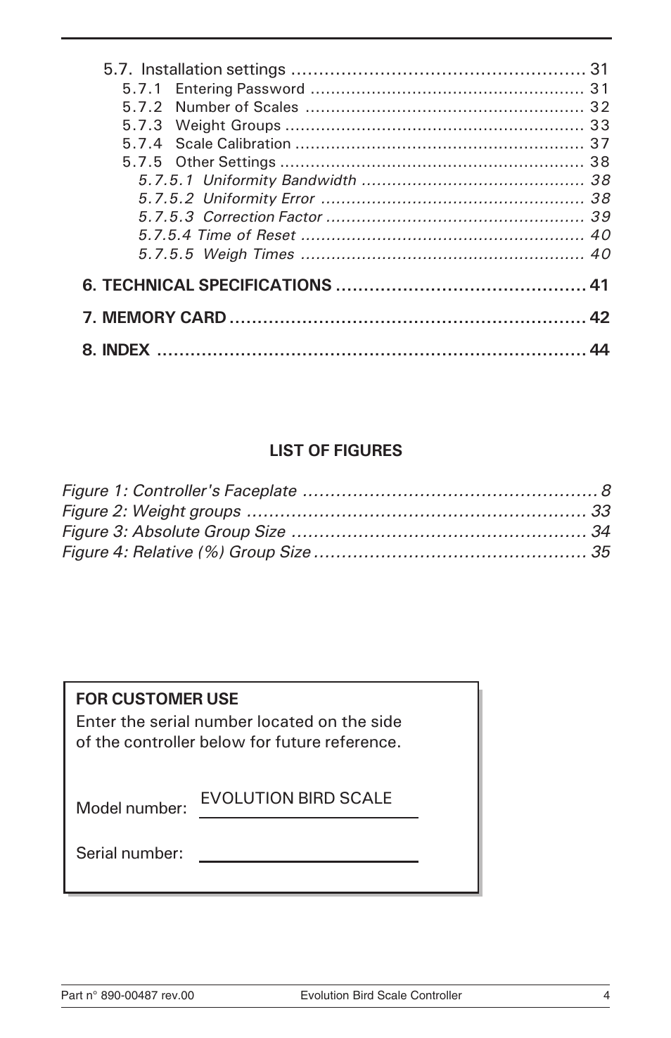 Hired-Hand Evolution Series Bird Scale Manual User Manual | Page 4 / 47
