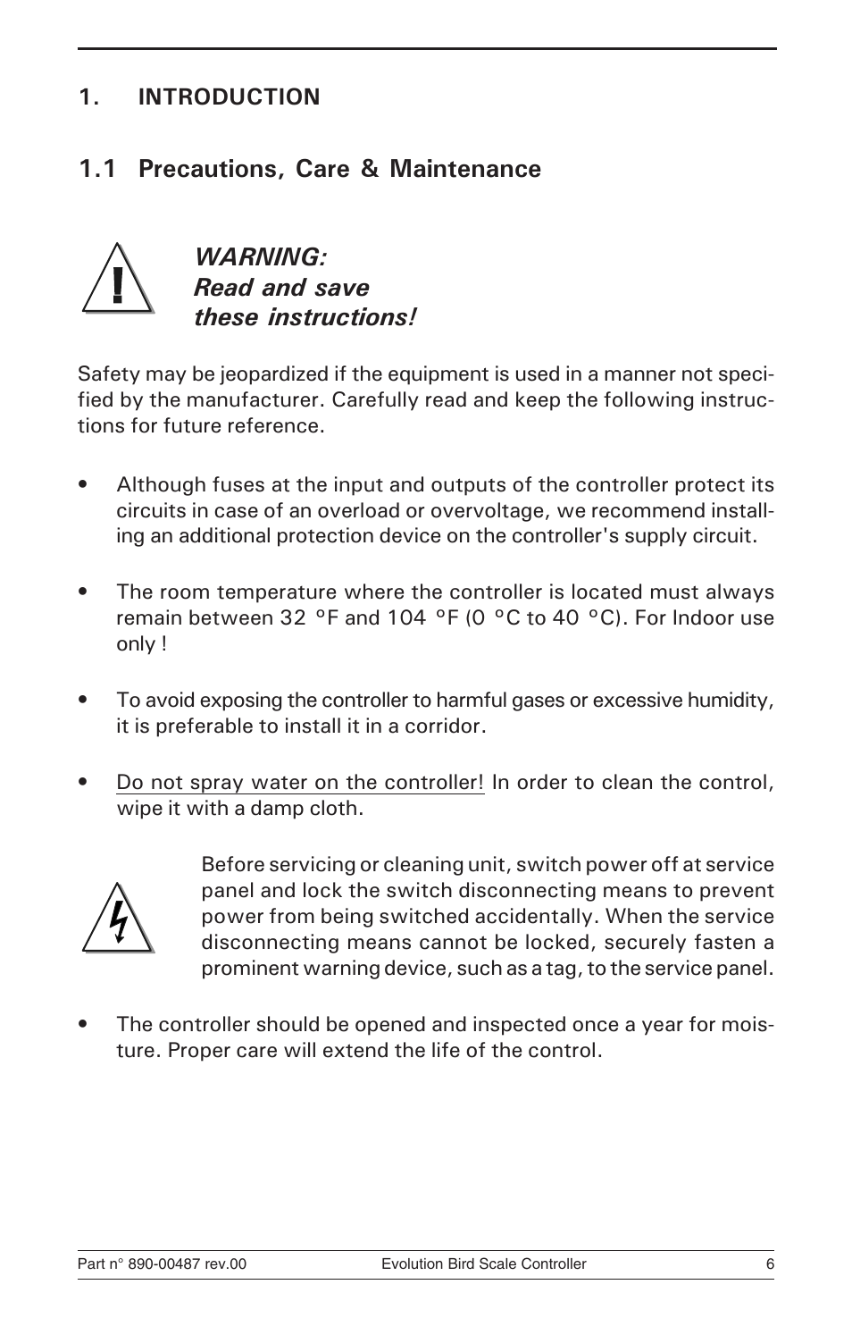 Hired-Hand Evolution Series Bird Scale Manual User Manual | Page 6 / 47
