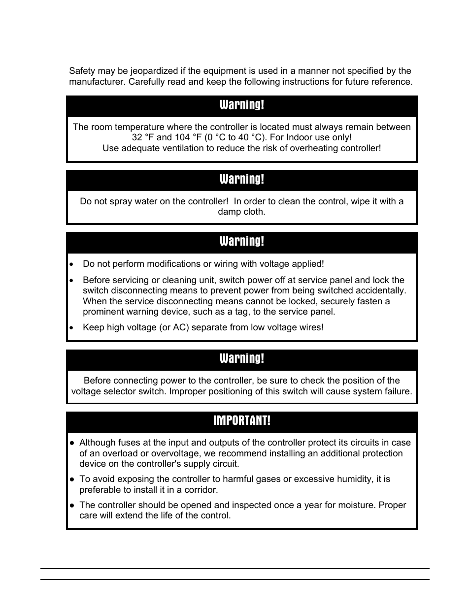 Warning, Important | Hired-Hand Evolution Series Bird Scale Quick-Start Guide User Manual | Page 3 / 10