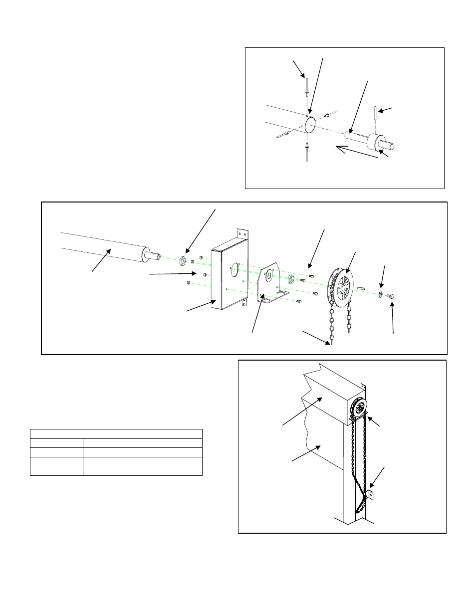 Hired-Hand RS-300 Door: Conversion From Tube Motor To Manual Chain Drive User Manual | Page 2 / 2