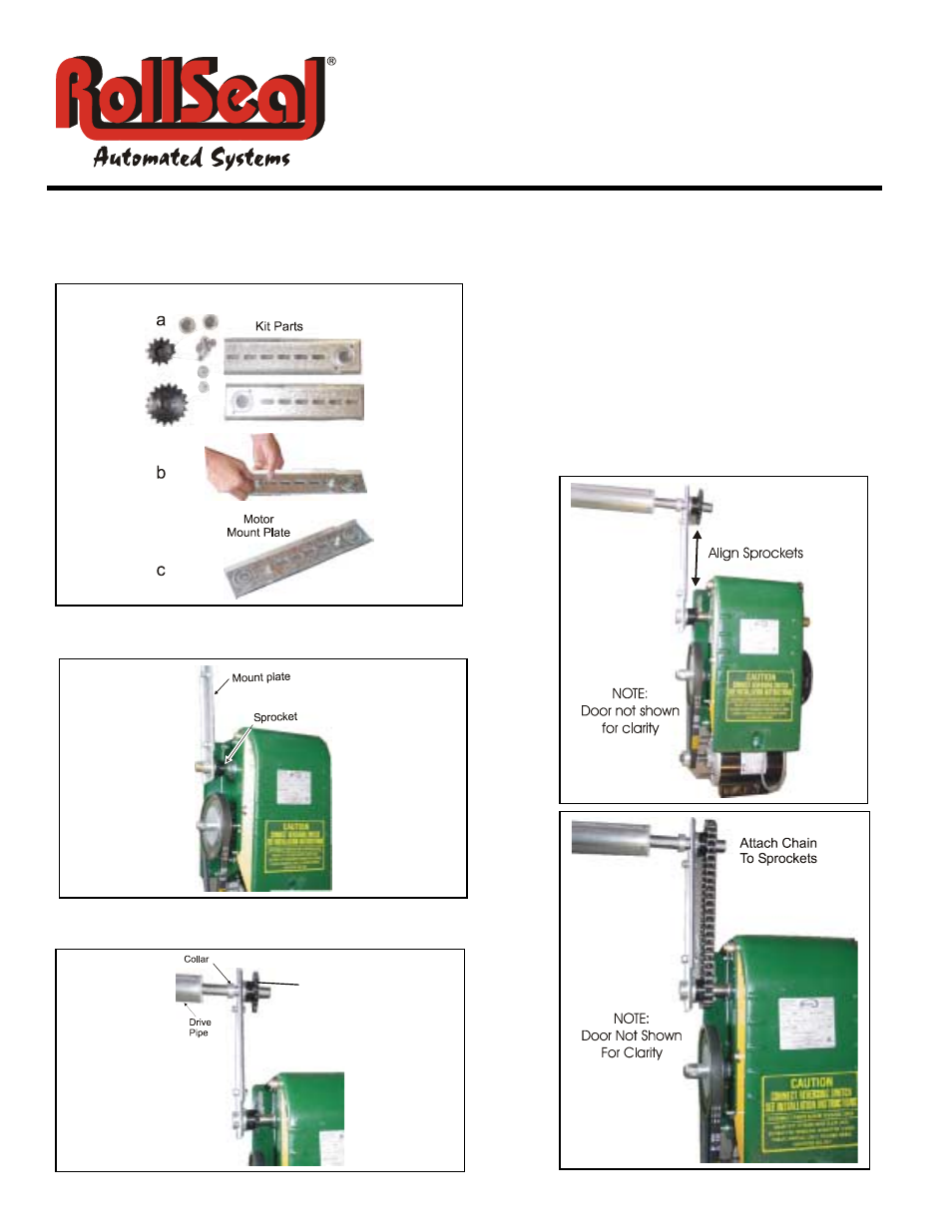 Conversion | Hired-Hand RS-300 Door: Conversion From Tube Motor to Manaras Operator User Manual | Page 2 / 2