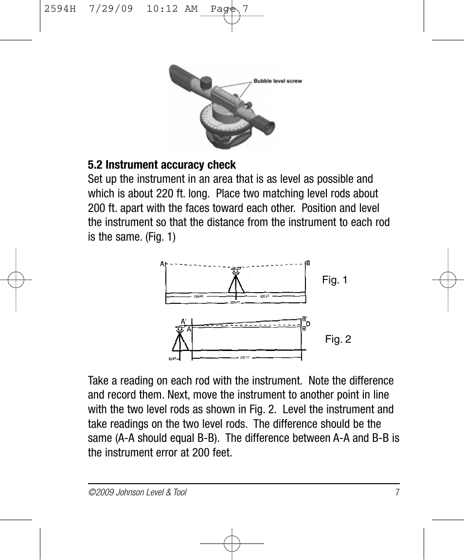 Johnson Level & Tool Mfg. 40-6902 User Manual | Page 7 / 16