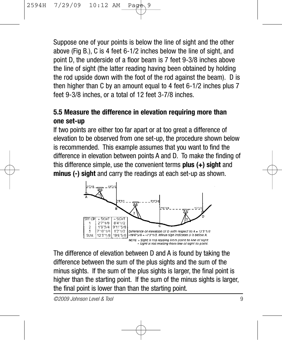 Johnson Level & Tool Mfg. 40-6902 User Manual | Page 9 / 16