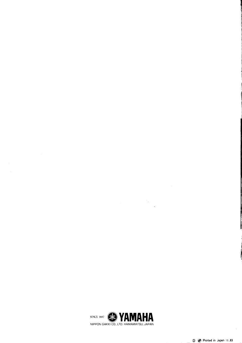 Il yamaha | Yamaha CN-1000 User Manual | Page 30 / 30