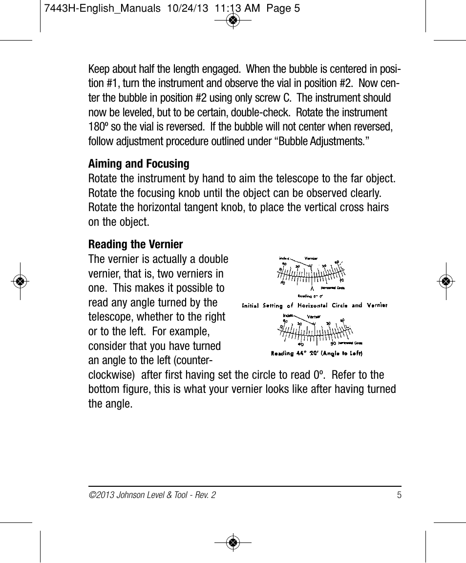 Johnson Level & Tool Mfg. 40-6912 User Manual | Page 5 / 16