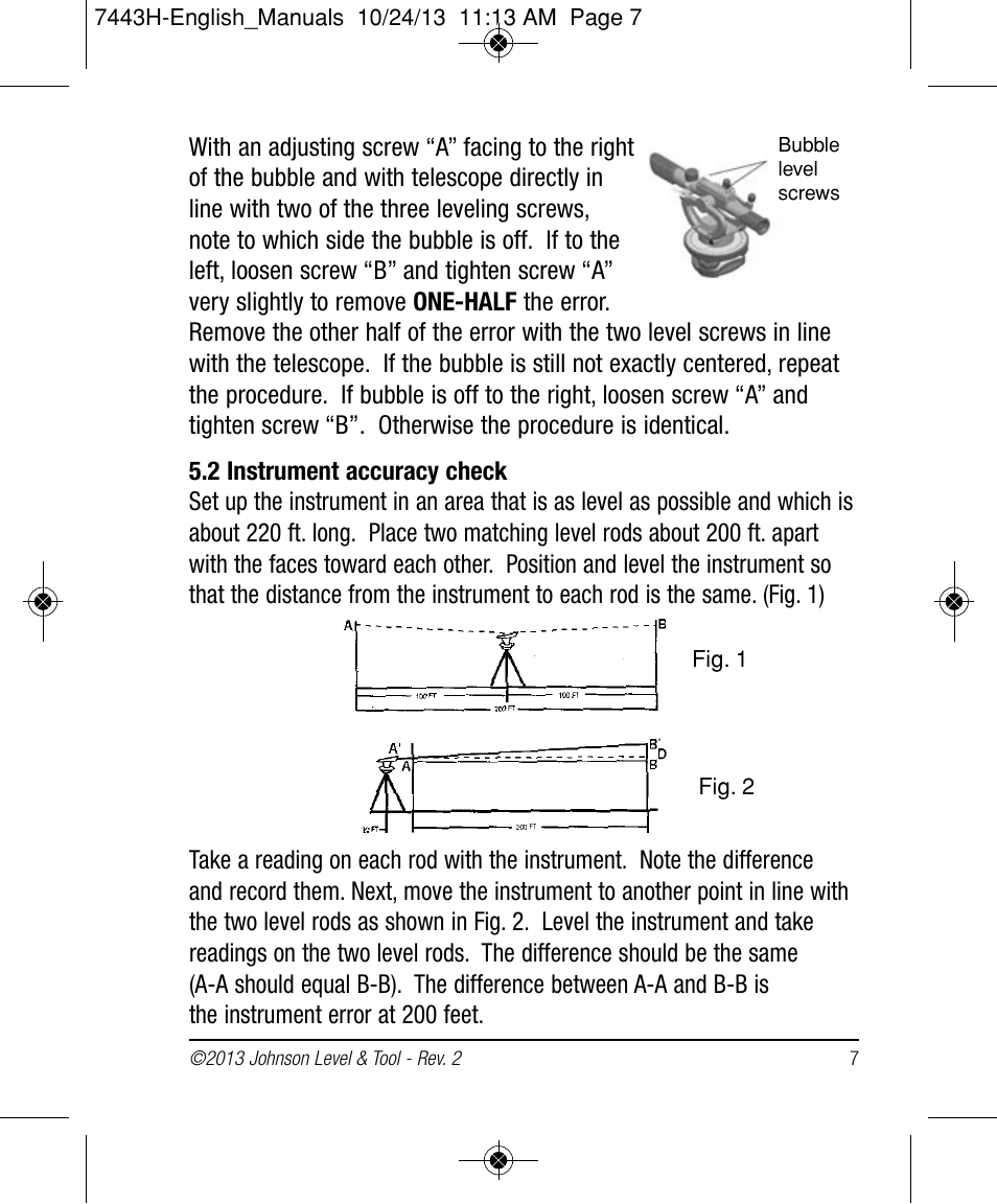 Johnson Level & Tool Mfg. 40-6912 User Manual | Page 7 / 16
