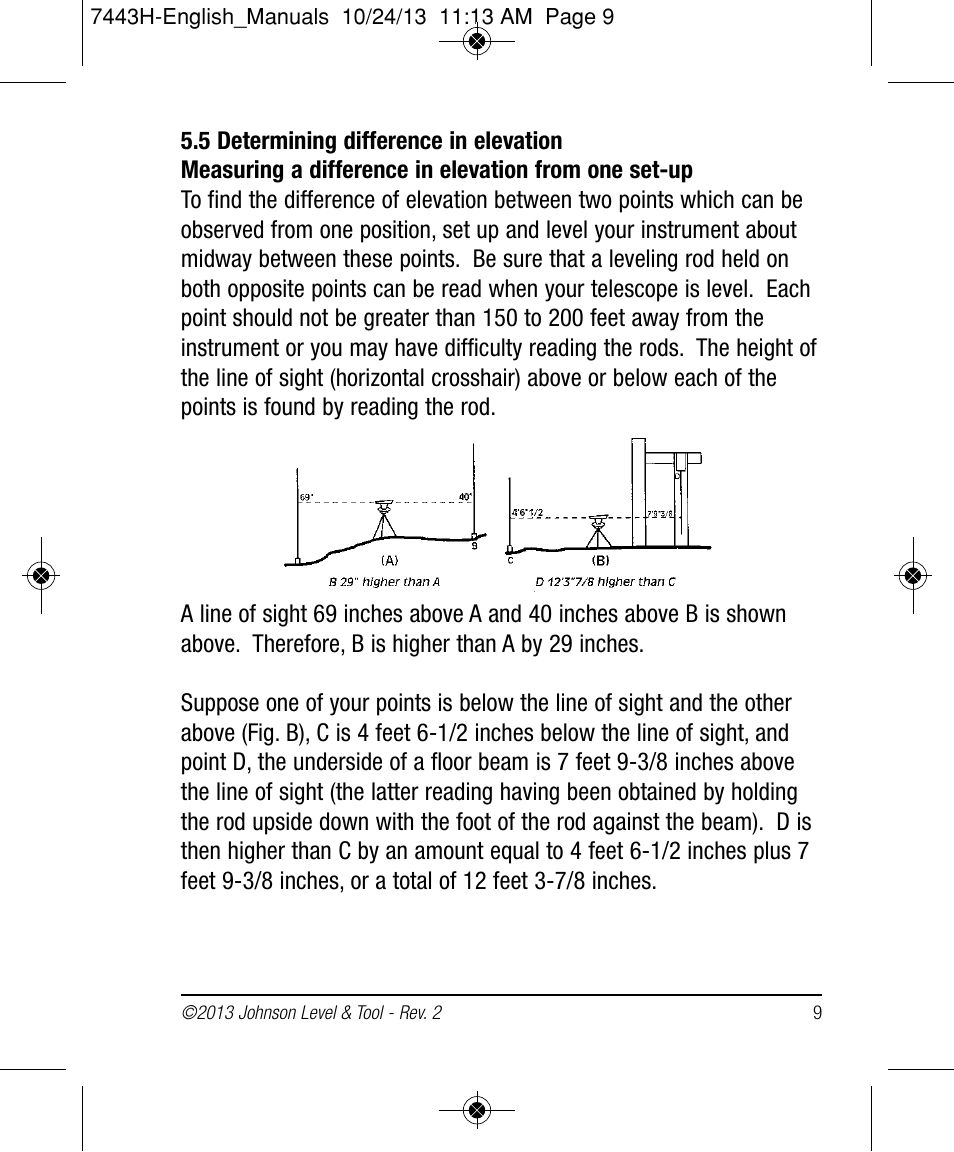 Johnson Level & Tool Mfg. 40-6912 User Manual | Page 9 / 16