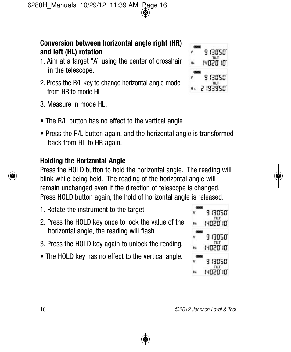 Johnson Level & Tool Mfg. 40-6936 User Manual | Page 16 / 38