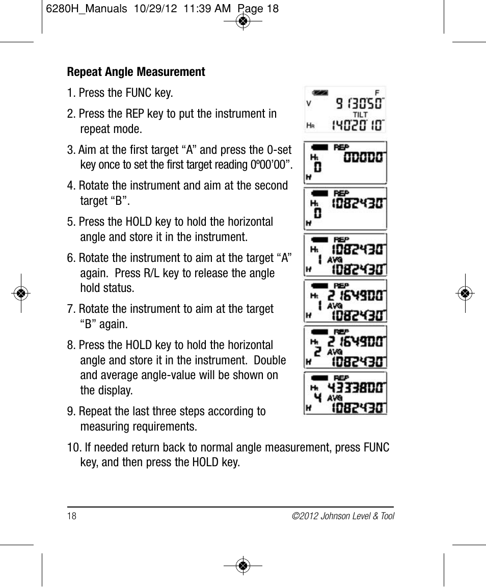 Johnson Level & Tool Mfg. 40-6936 User Manual | Page 18 / 38