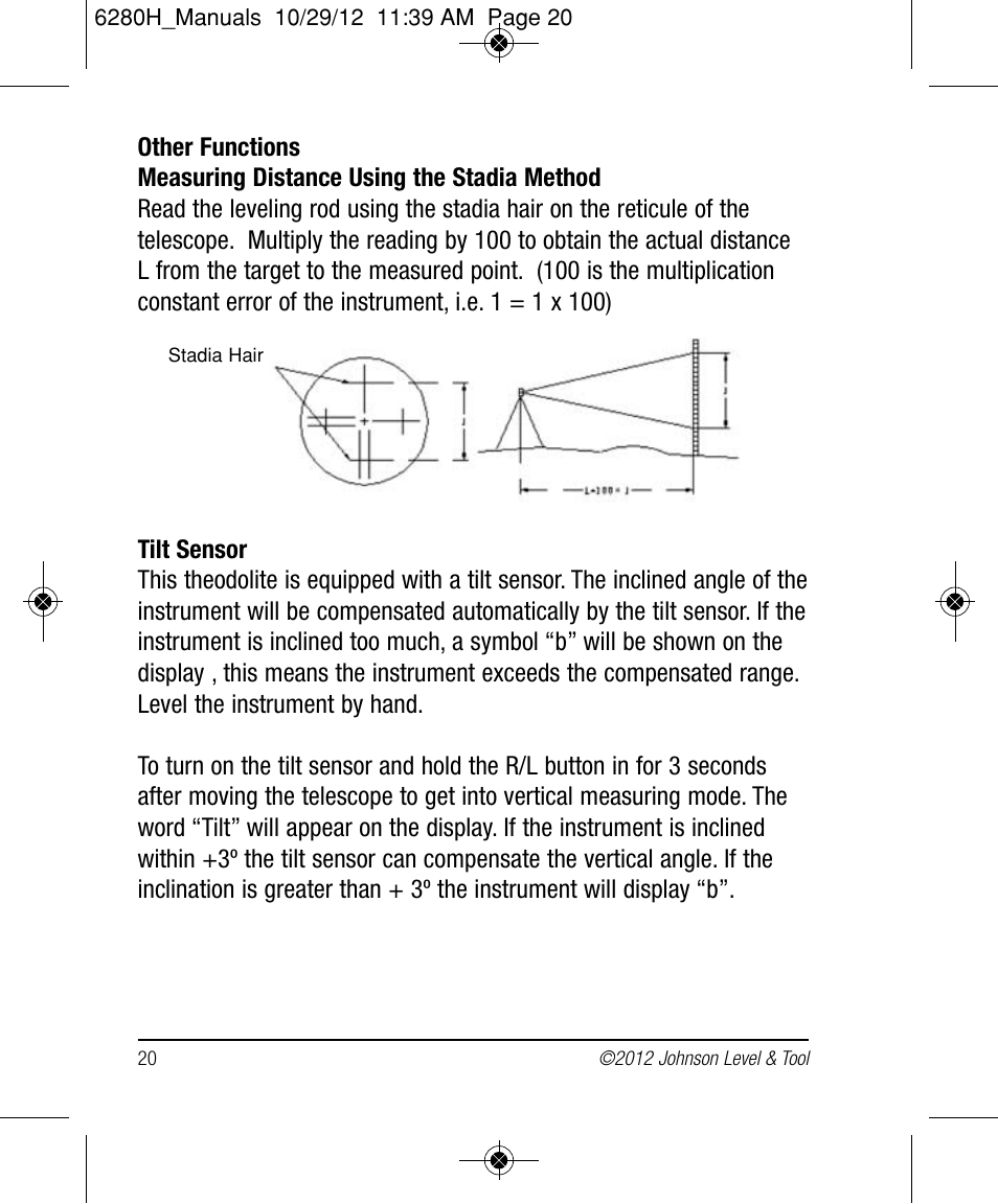 Johnson Level & Tool Mfg. 40-6936 User Manual | Page 20 / 38