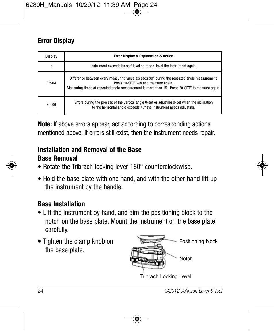 Johnson Level & Tool Mfg. 40-6936 User Manual | Page 24 / 38