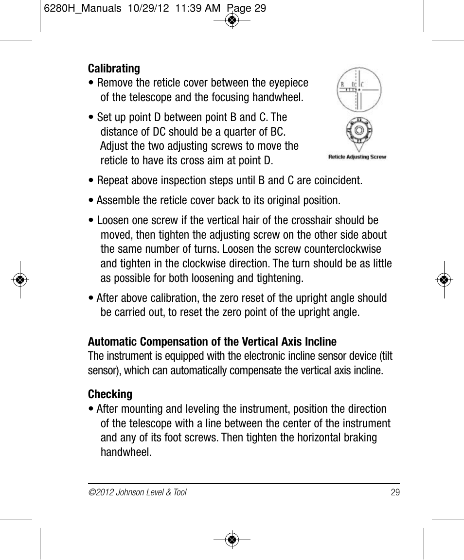 Johnson Level & Tool Mfg. 40-6936 User Manual | Page 29 / 38