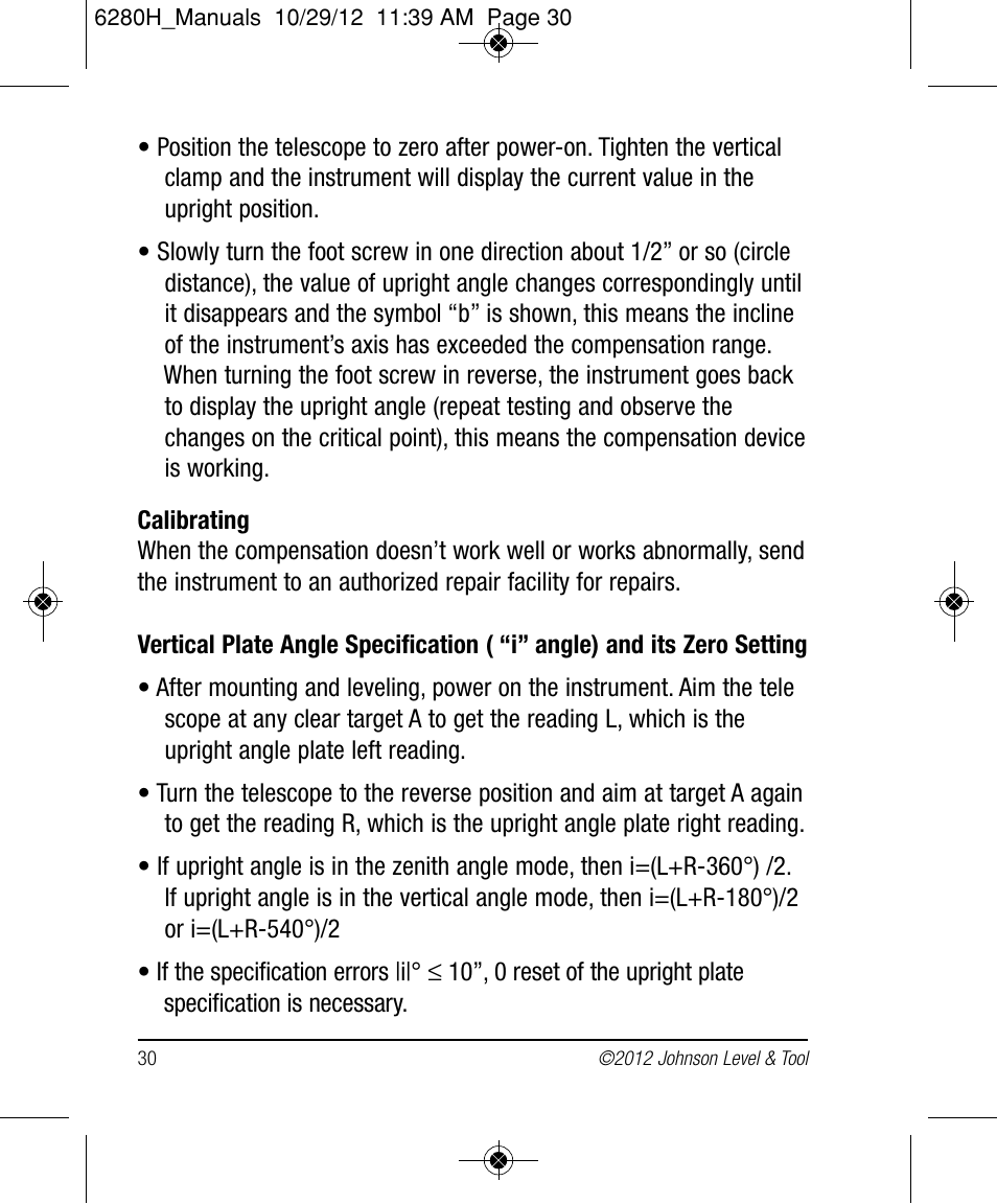 Johnson Level & Tool Mfg. 40-6936 User Manual | Page 30 / 38