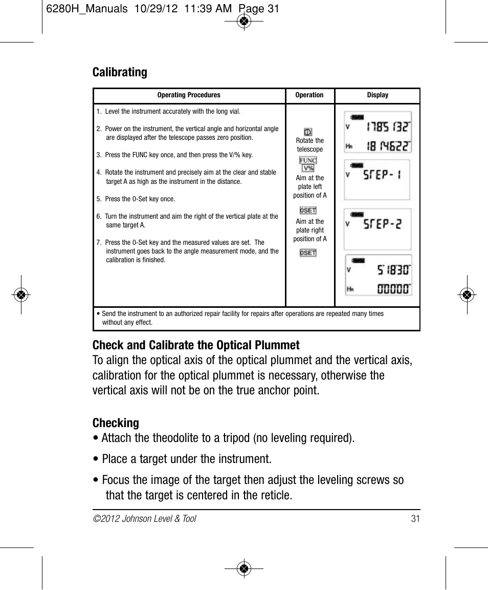 Johnson Level & Tool Mfg. 40-6936 User Manual | Page 31 / 38