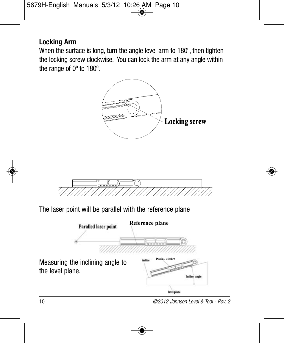 Johnson Level & Tool Mfg. 40-6065 User Manual | Page 10 / 16